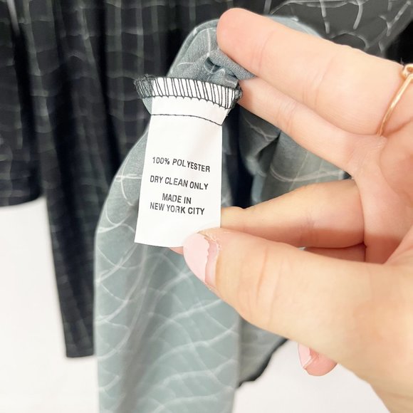 Hutch Black Grid Plaid Long Sleeve Shirt Dress Button Front - Size 4 - Picture 5 of 7